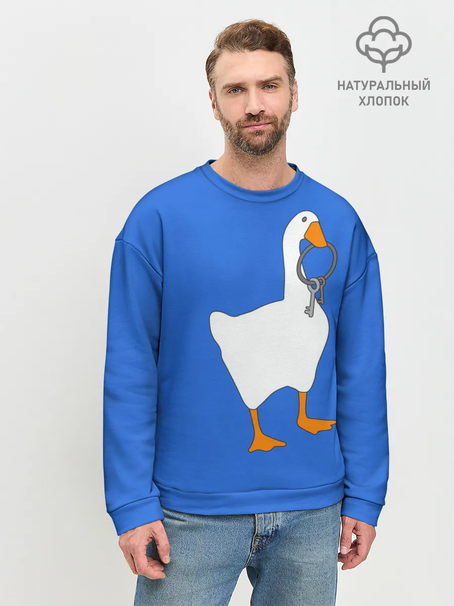 Мужской свитшот базовый / Untitled Goose Game