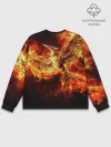 Мужской свитшот базовый / Феникс в огне
