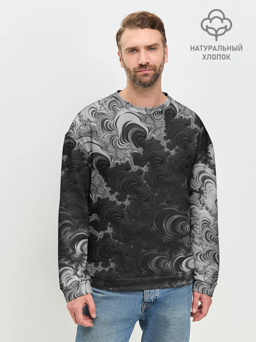 Мужской свитшот базовый / Абстракция