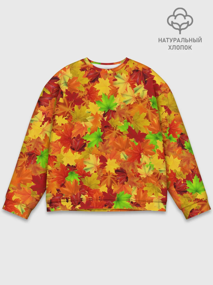 Мужской свитшот базовый / Кленовые листья