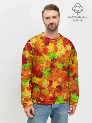 Мужской свитшот базовый / Кленовые листья