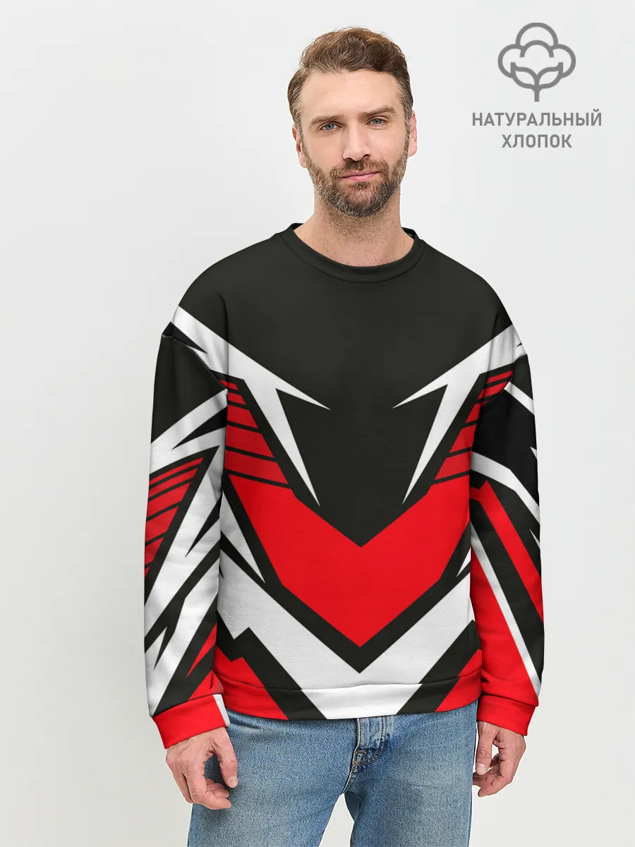 Мужской свитшот базовый / Sports geometry 4