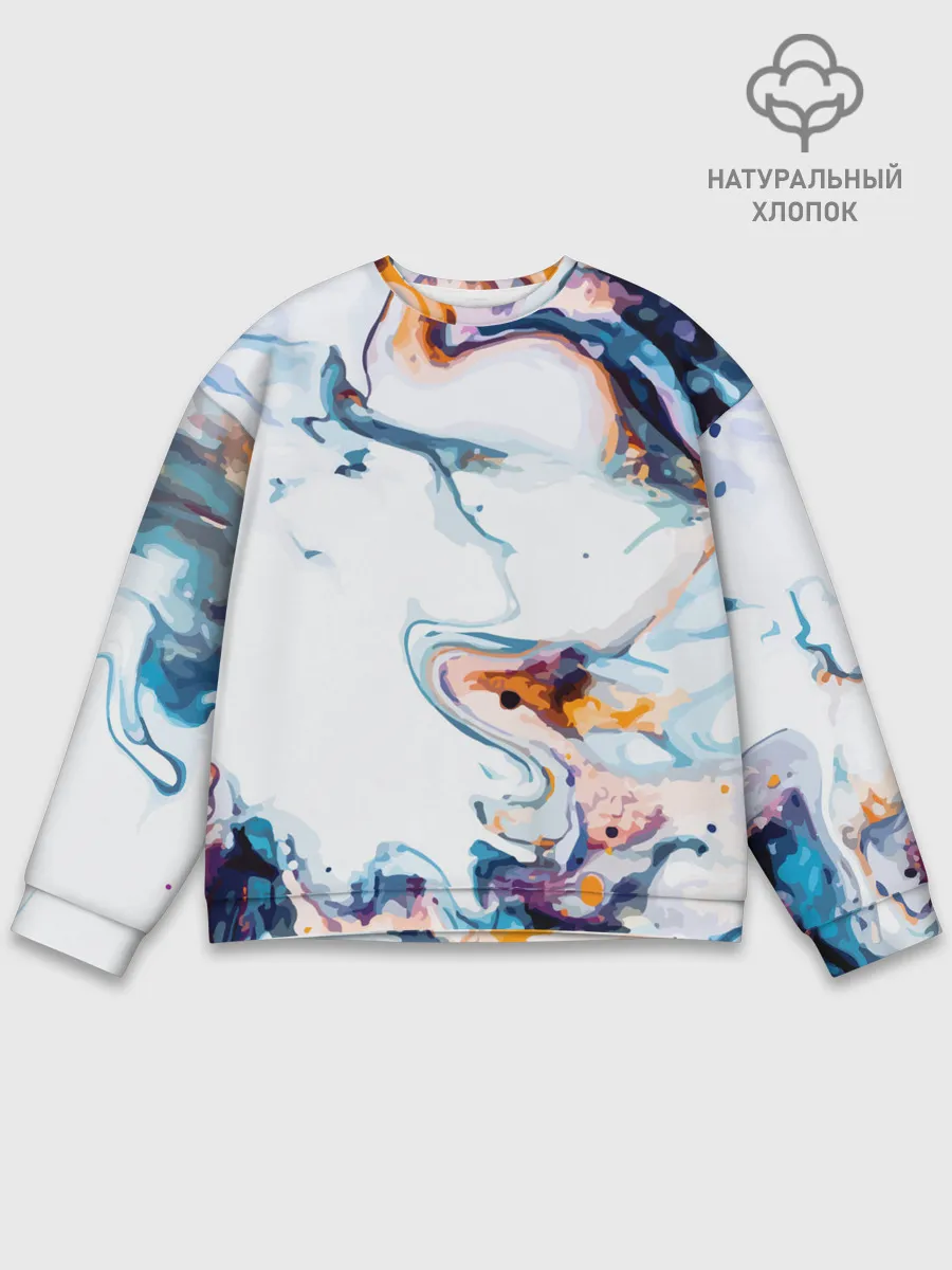 Мужской свитшот базовый / Брызги красок