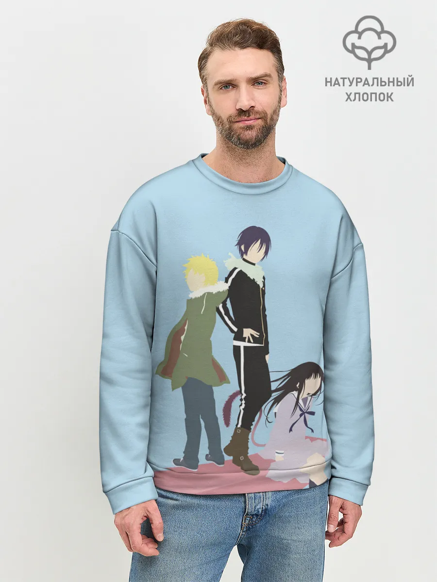 Мужской свитшот базовый / Yato, Yukine & Hiyori