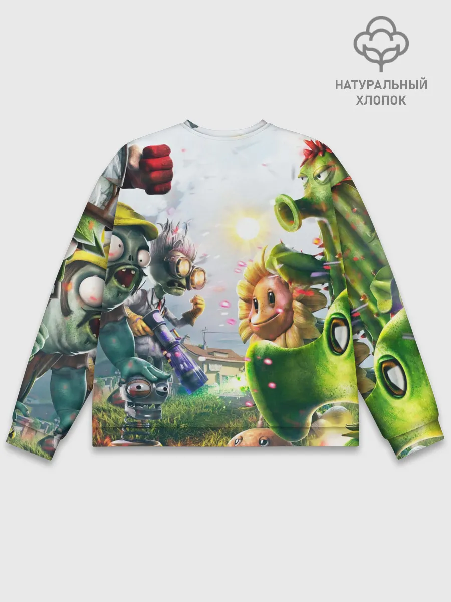 Мужской свитшот базовый / Plants vs Zombies.
