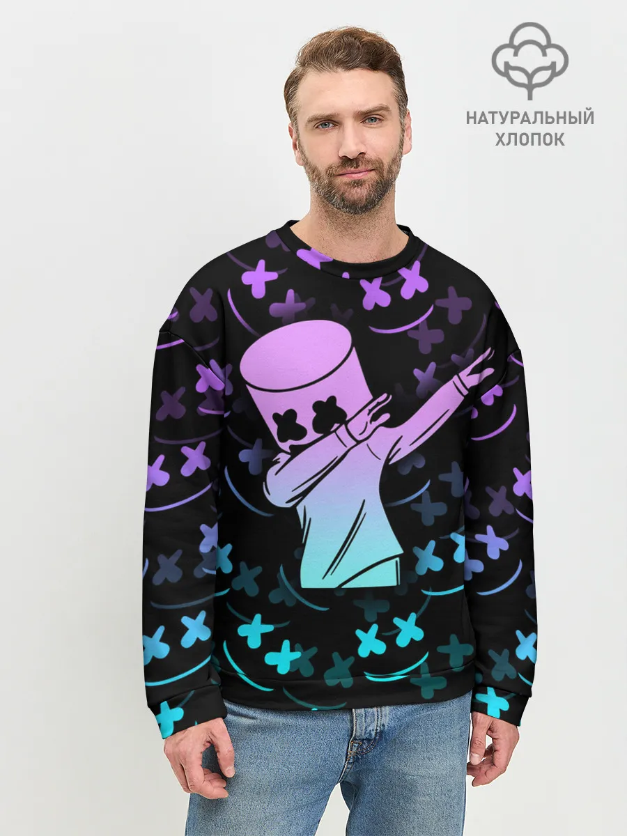 Мужской свитшот базовый / FORTNITE x MARSHMELLO