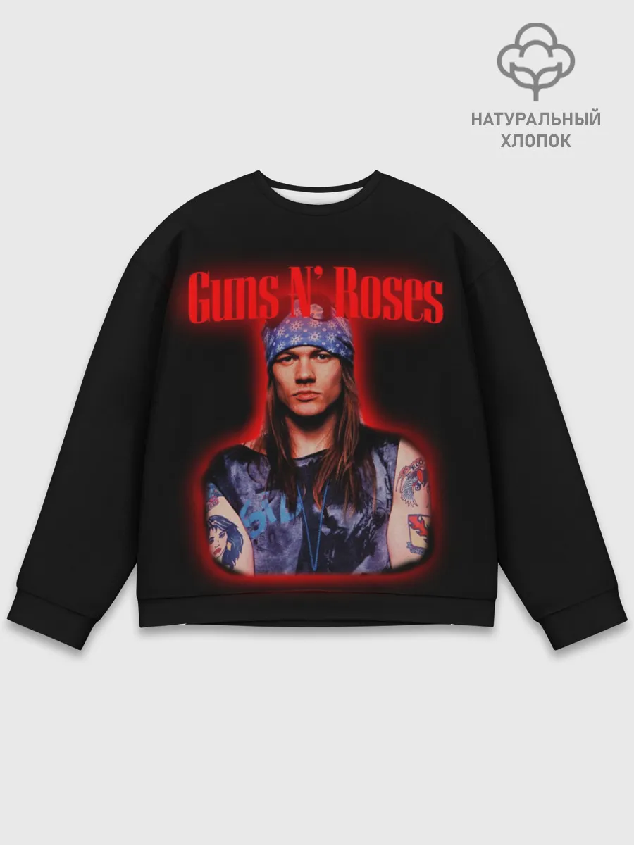 Мужской свитшот базовый / Guns n roses + Спина