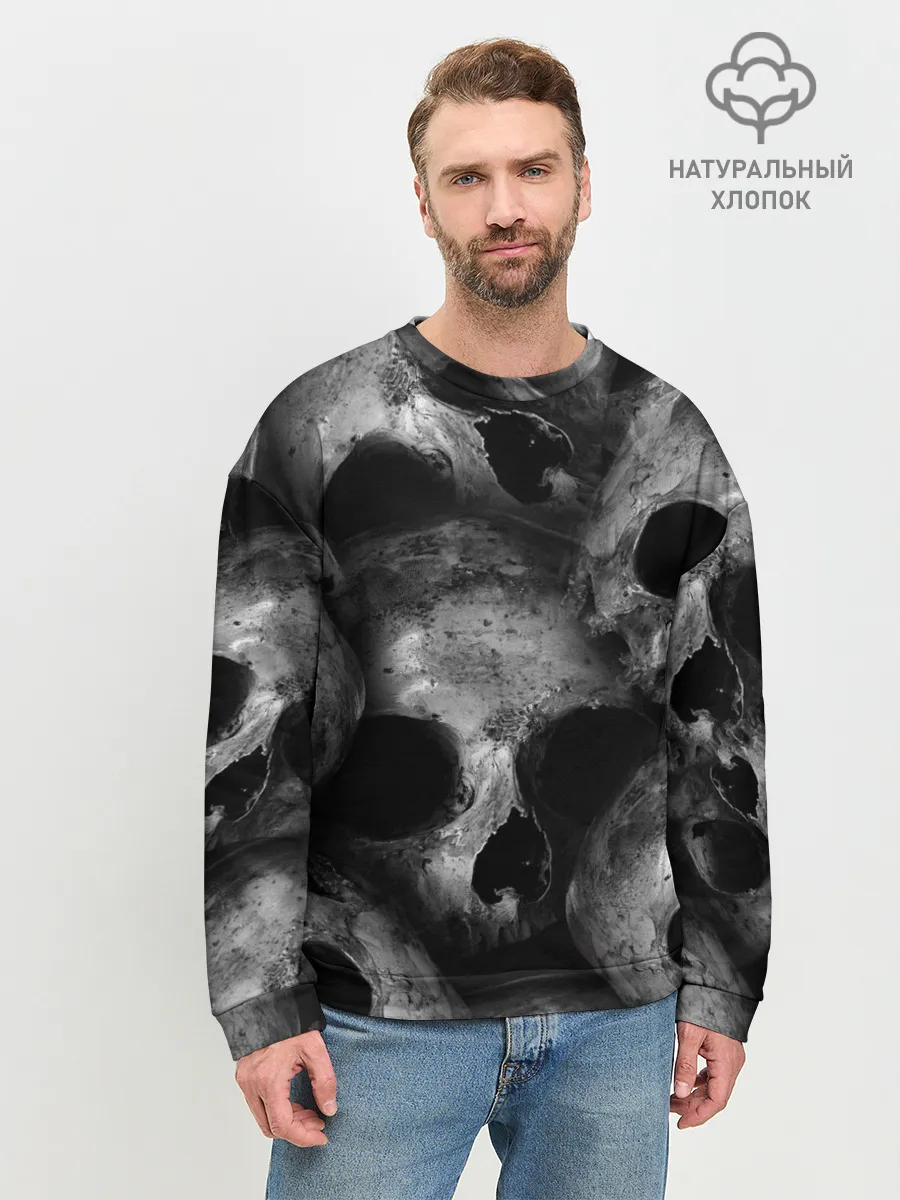 Мужской свитшот базовый / Черепа