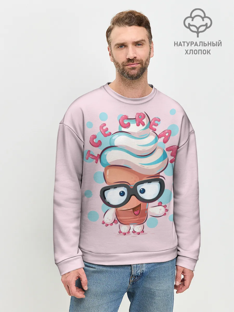 Мужской свитшот базовый / ICE CREAM