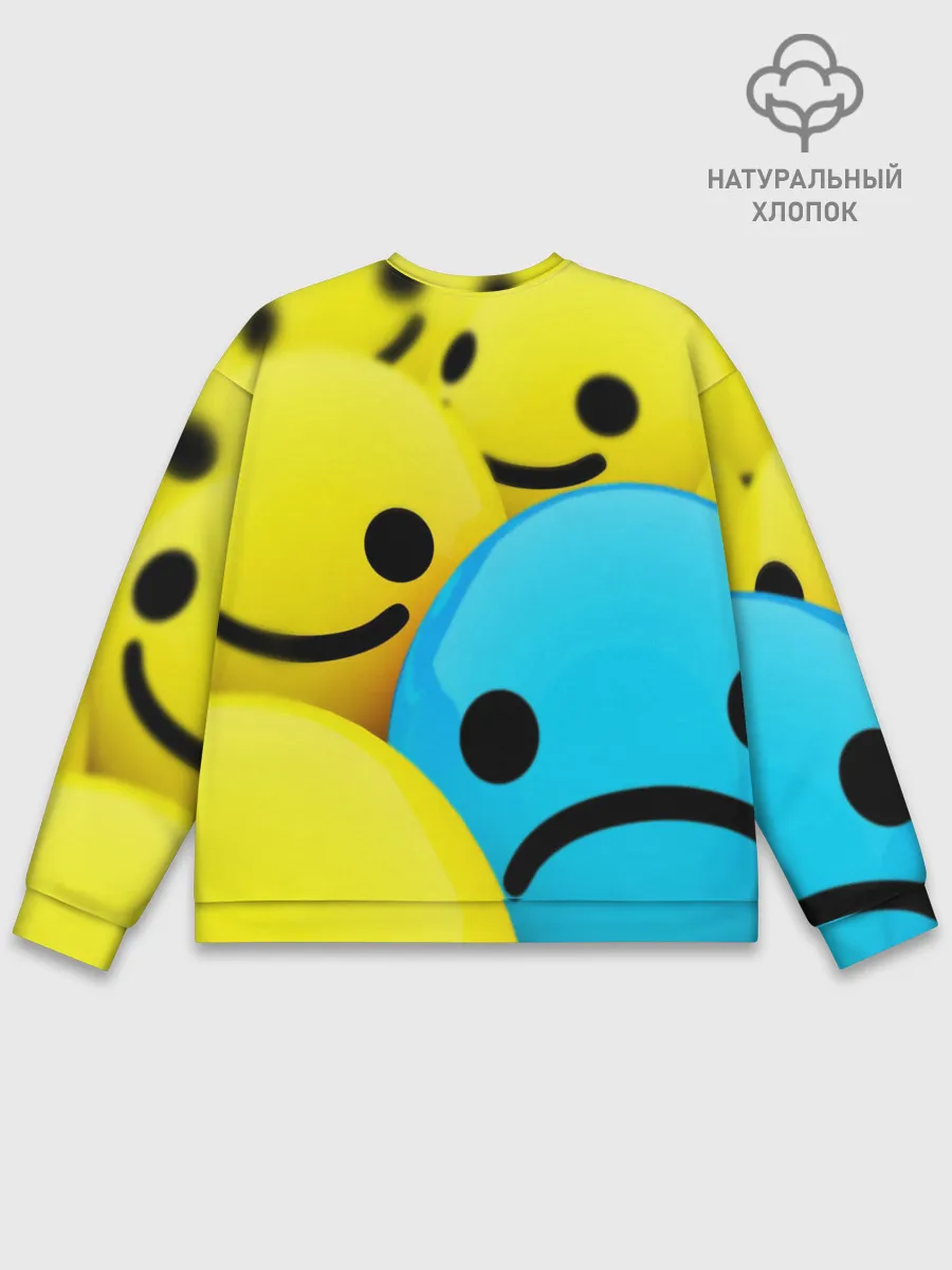 Мужской свитшот базовый / СМАЙЛИКИ