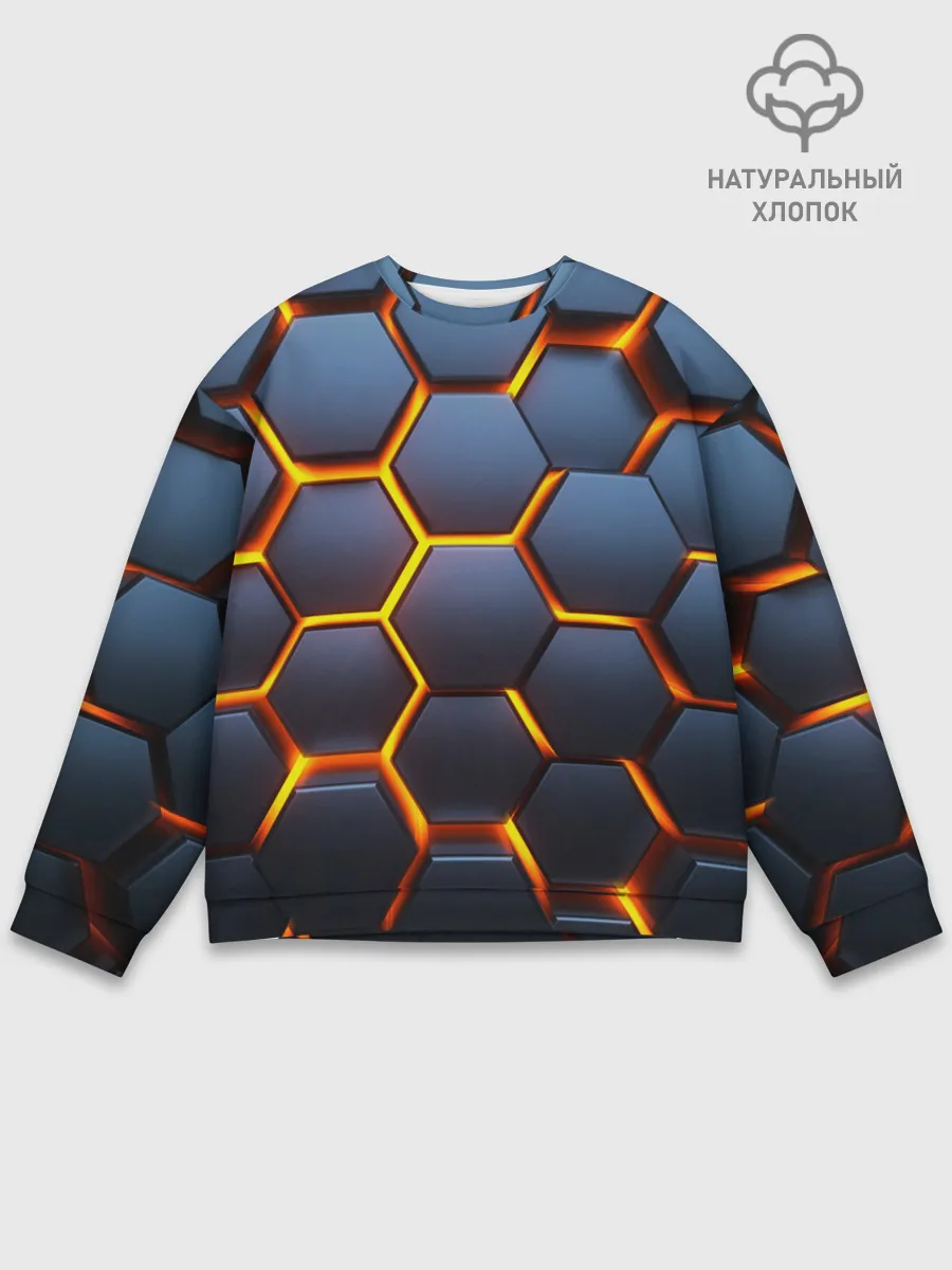 Мужской свитшот базовый / 3D БРОНЬ