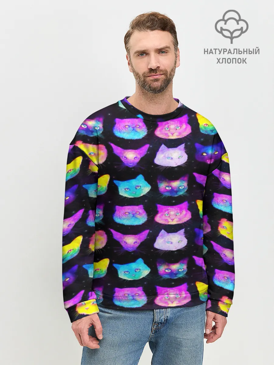 Мужской свитшот базовый / КОТО КОСМОС
