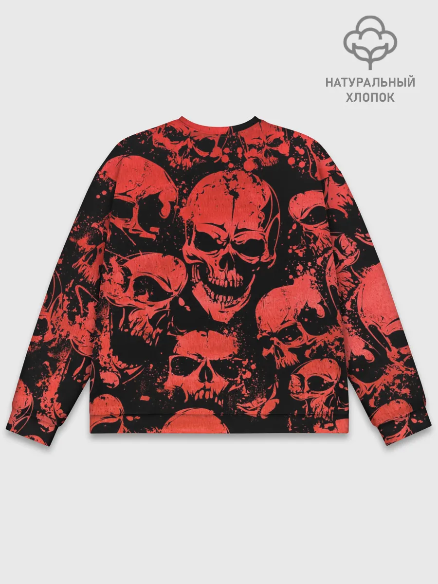 Мужской свитшот базовый / Skulls pattern