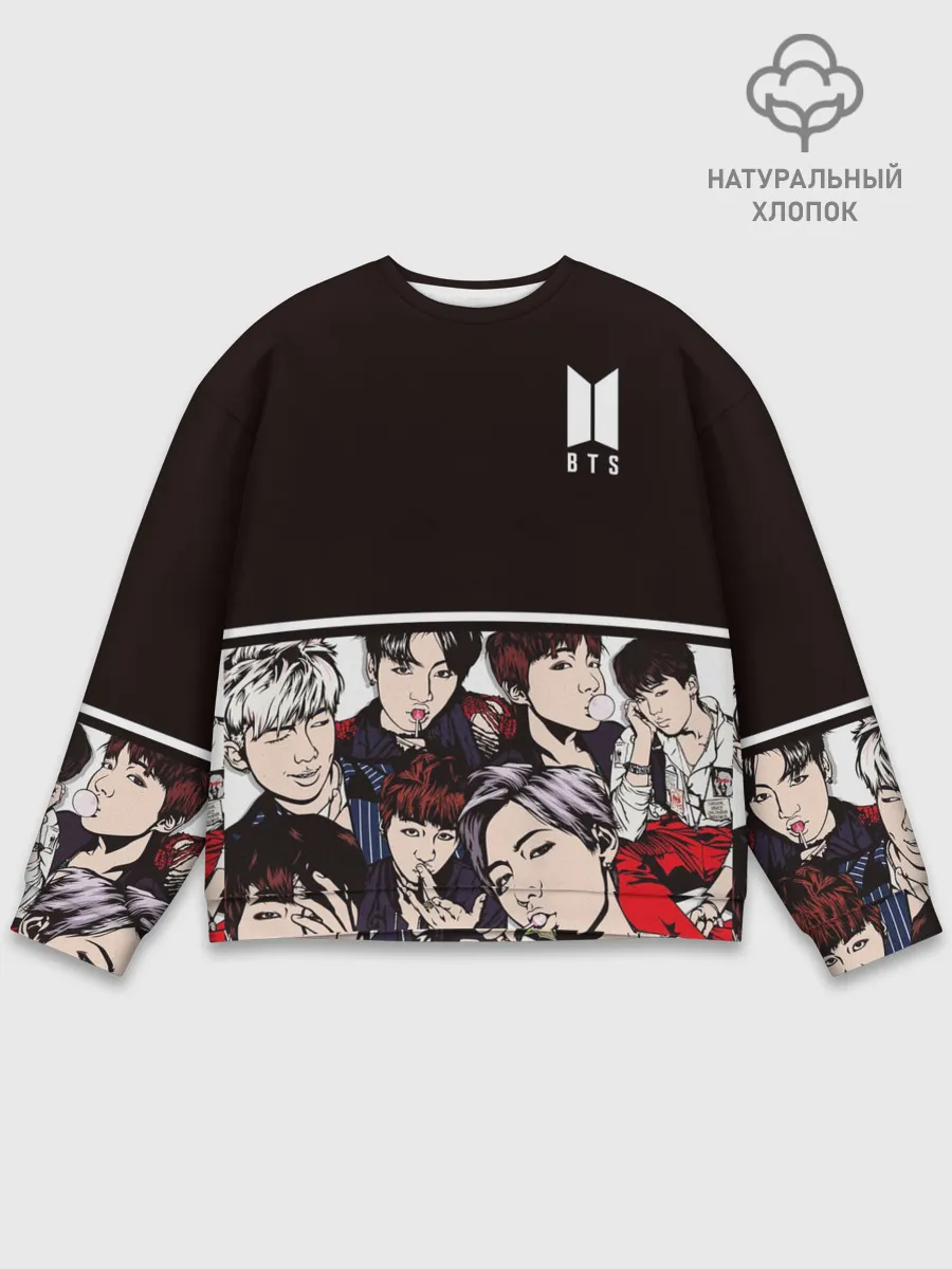 Мужской свитшот базовый / BTS