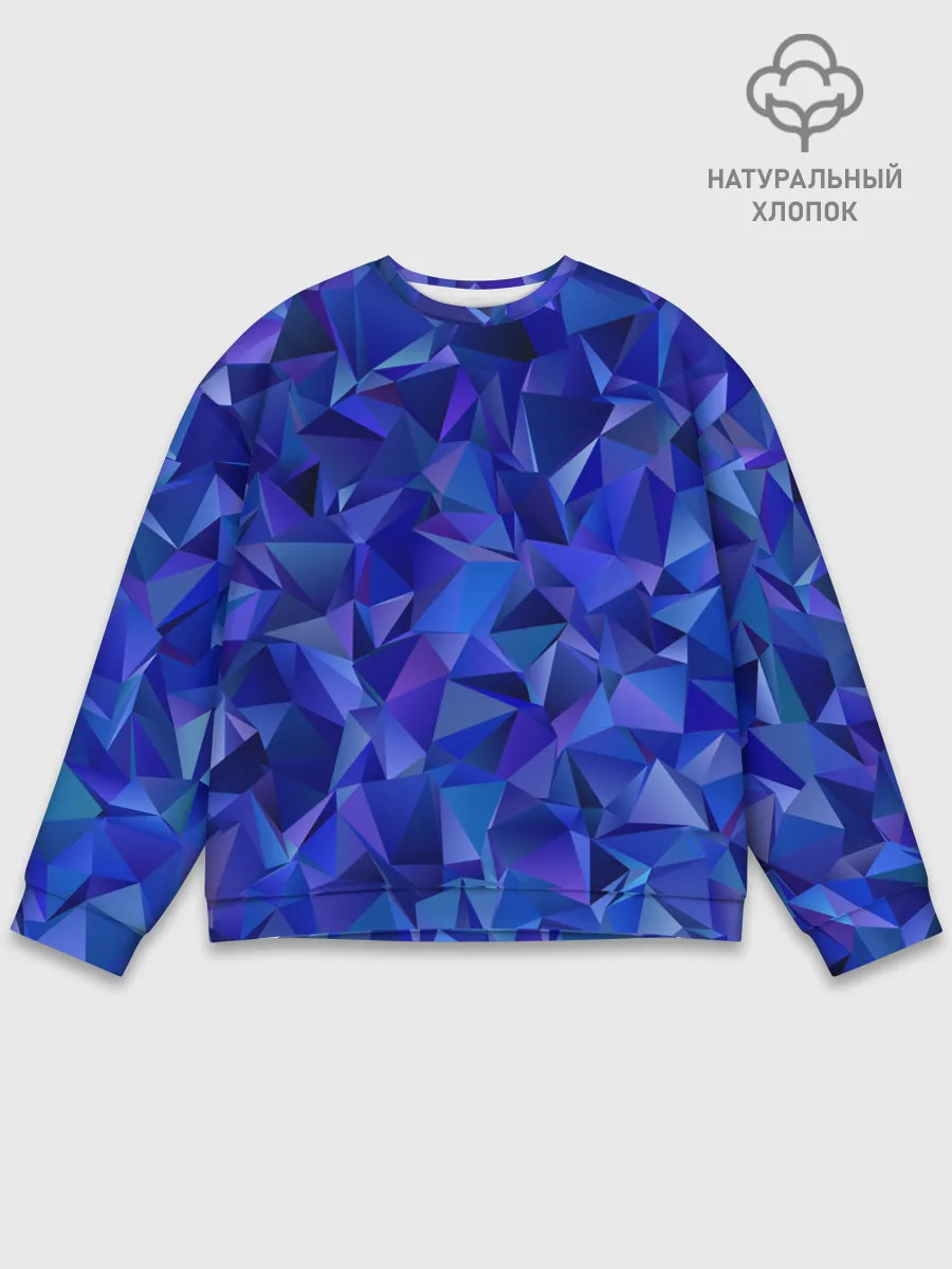 Мужской свитшот базовый / НЕОНОВЫЕ КРИСТАЛЫ