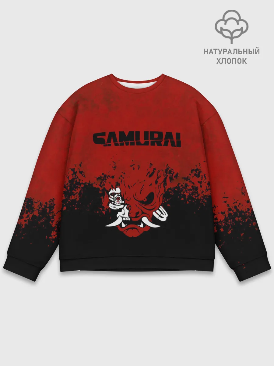 Мужской свитшот базовый / Cyberpunk 2077 | Samurai.