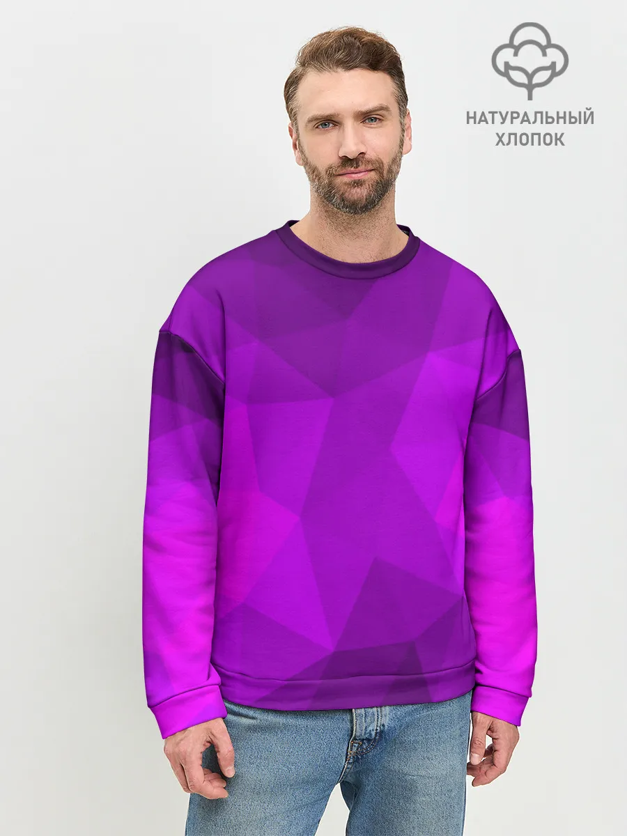 Мужской свитшот базовый / НЕОНОВАЯ АБСТРАКЦИЯ