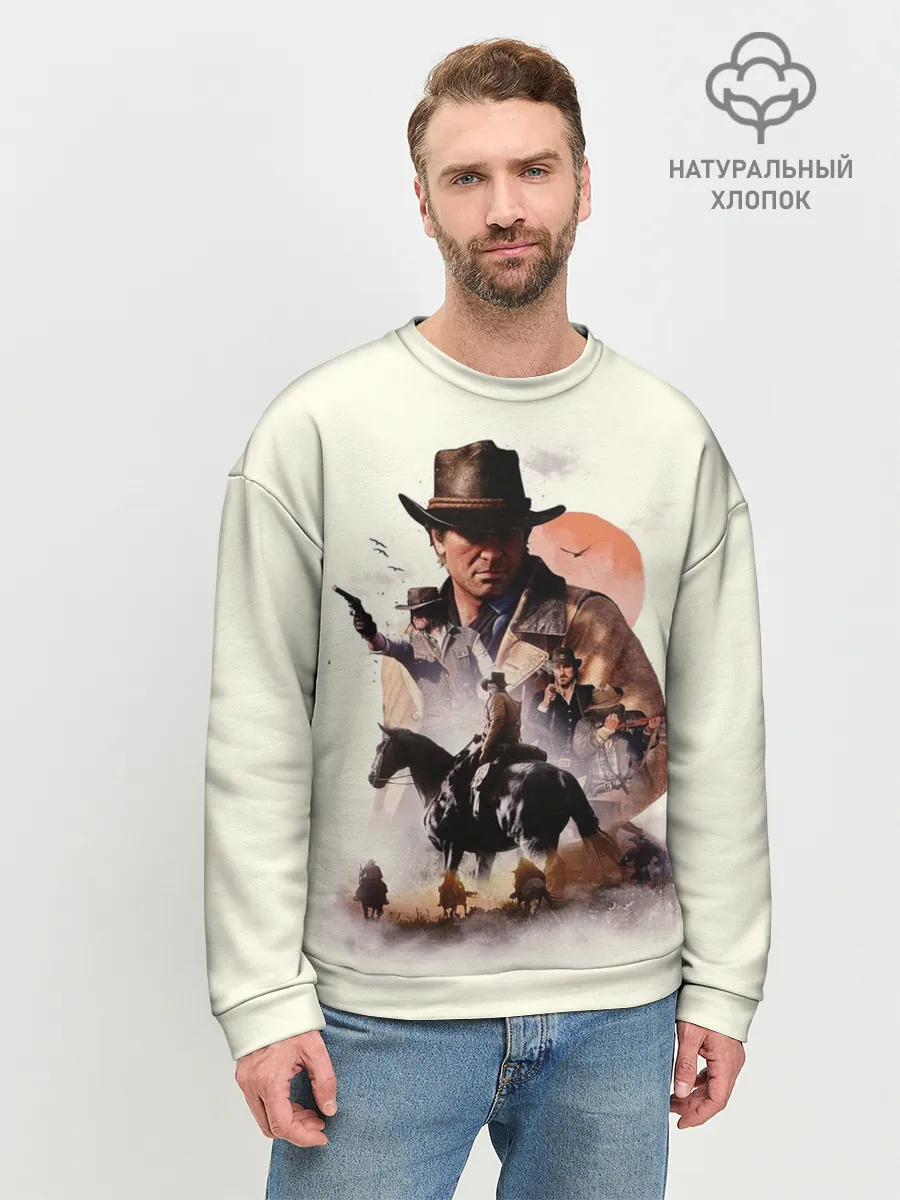 Мужской свитшот базовый / red dead redemption 2 Art