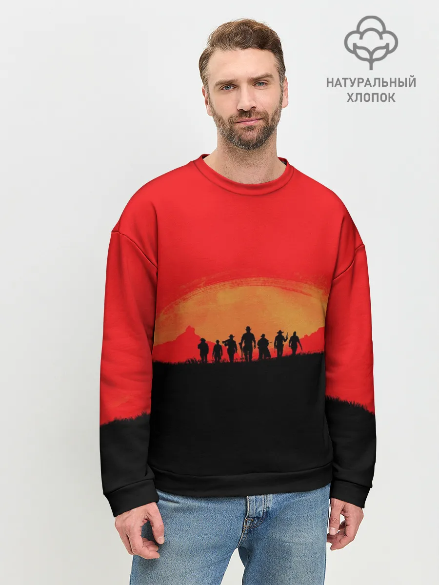 Мужской свитшот базовый / RDR2 Team