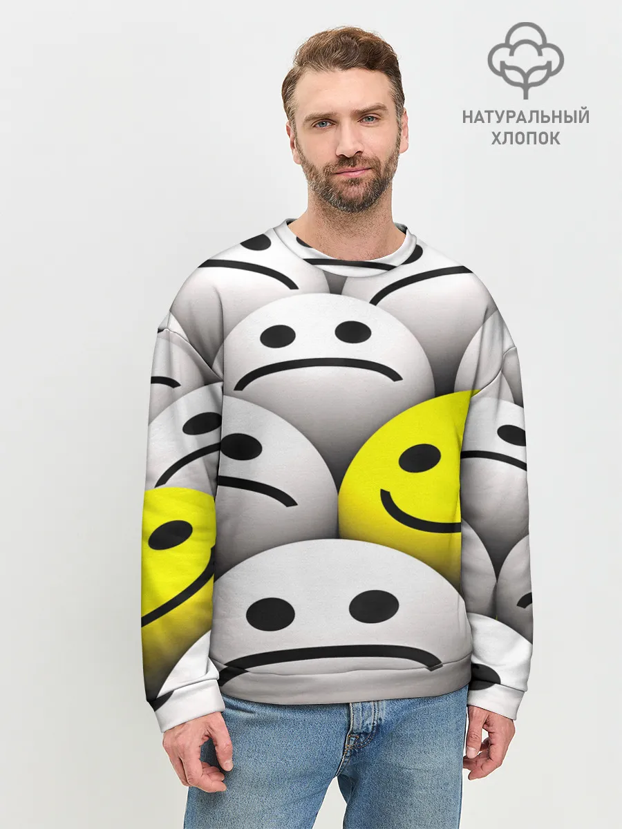 Мужской свитшот базовый / EMOJI 2019