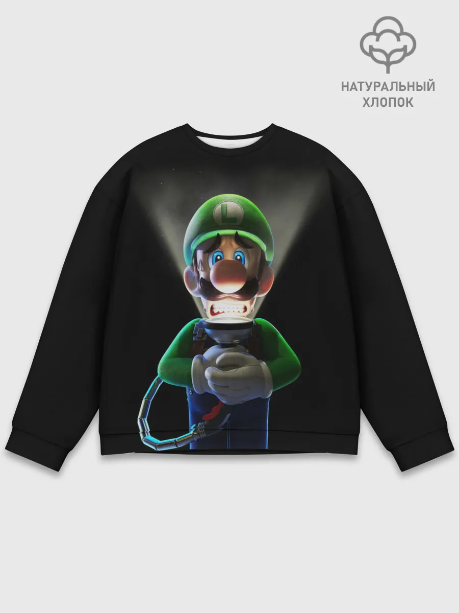 Мужской свитшот базовый / Luigis Mansion