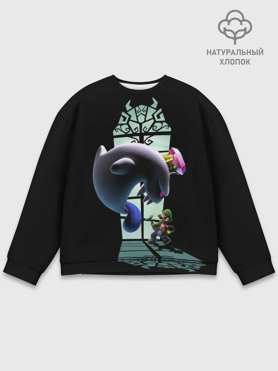 Мужской свитшот базовый / Luigis Mansion