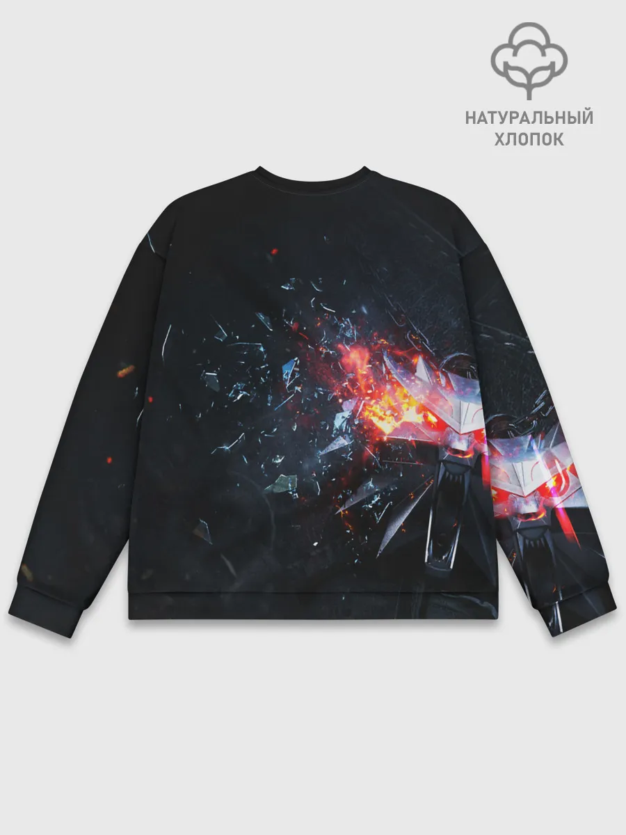 Мужской свитшот базовый / МЕДАЛЬОН ВЕДЬМАКА