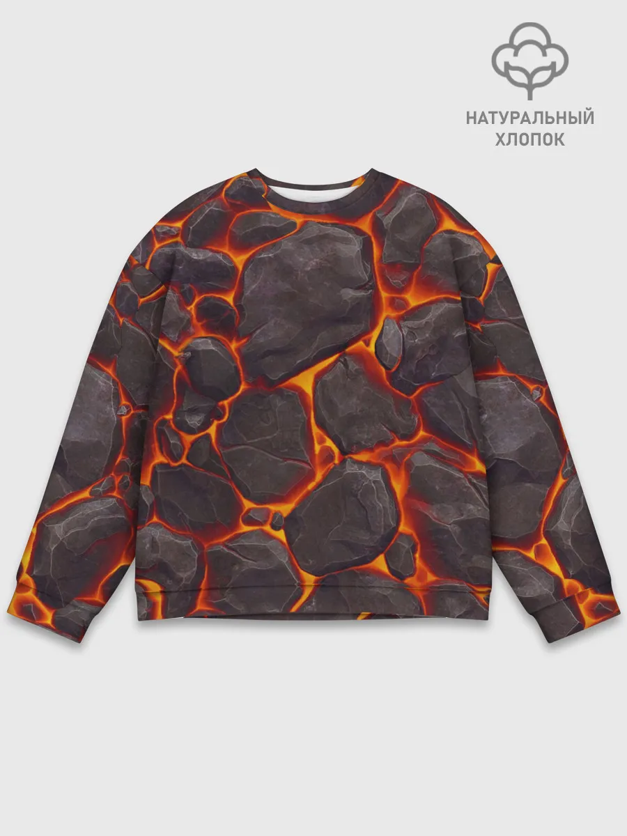 Мужской свитшот базовый / Лава