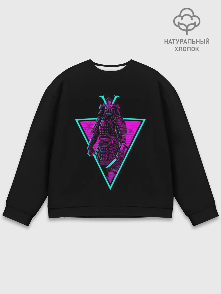 Мужской свитшот базовый / Samurai Retro Neon