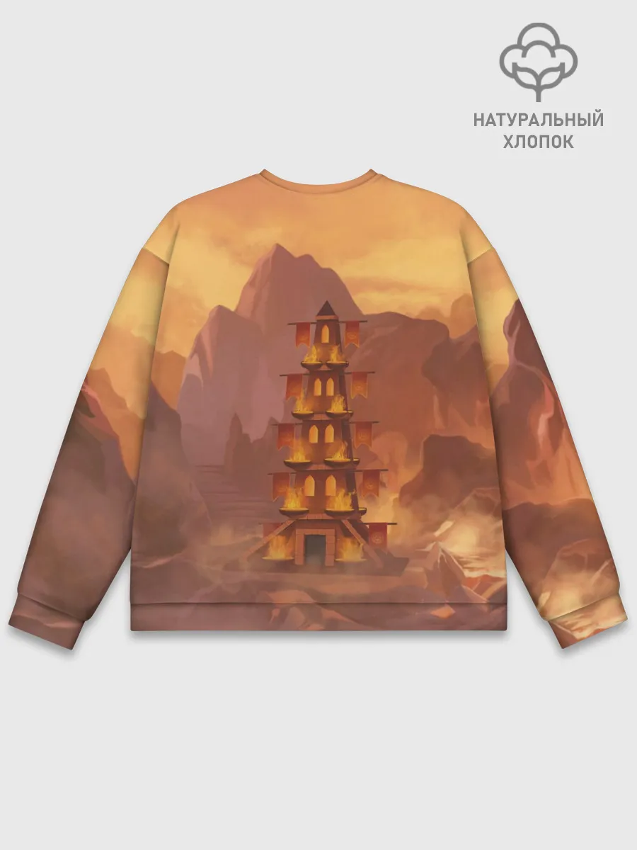 Мужской свитшот базовый / Сэр Троглодит - Демон, инферно