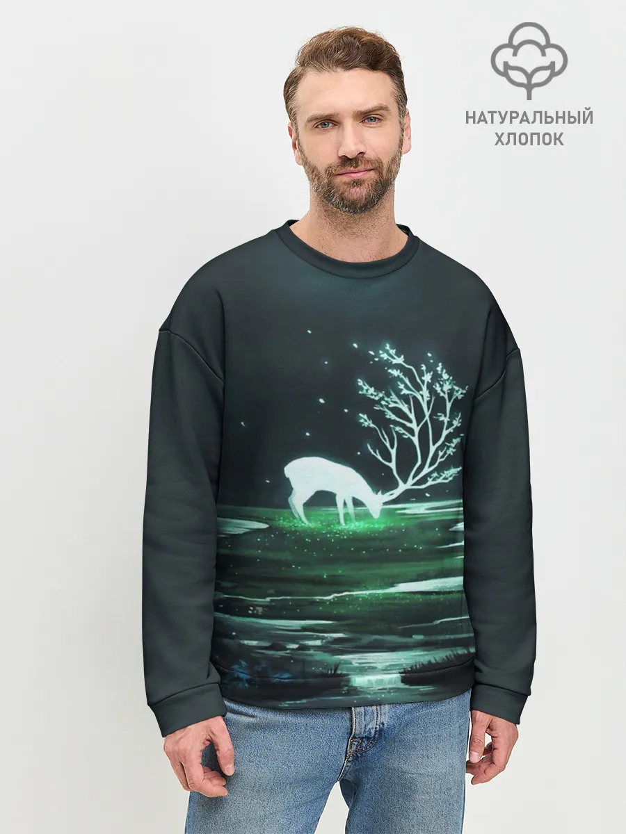 Мужской свитшот базовый / ОЛЕНЬ