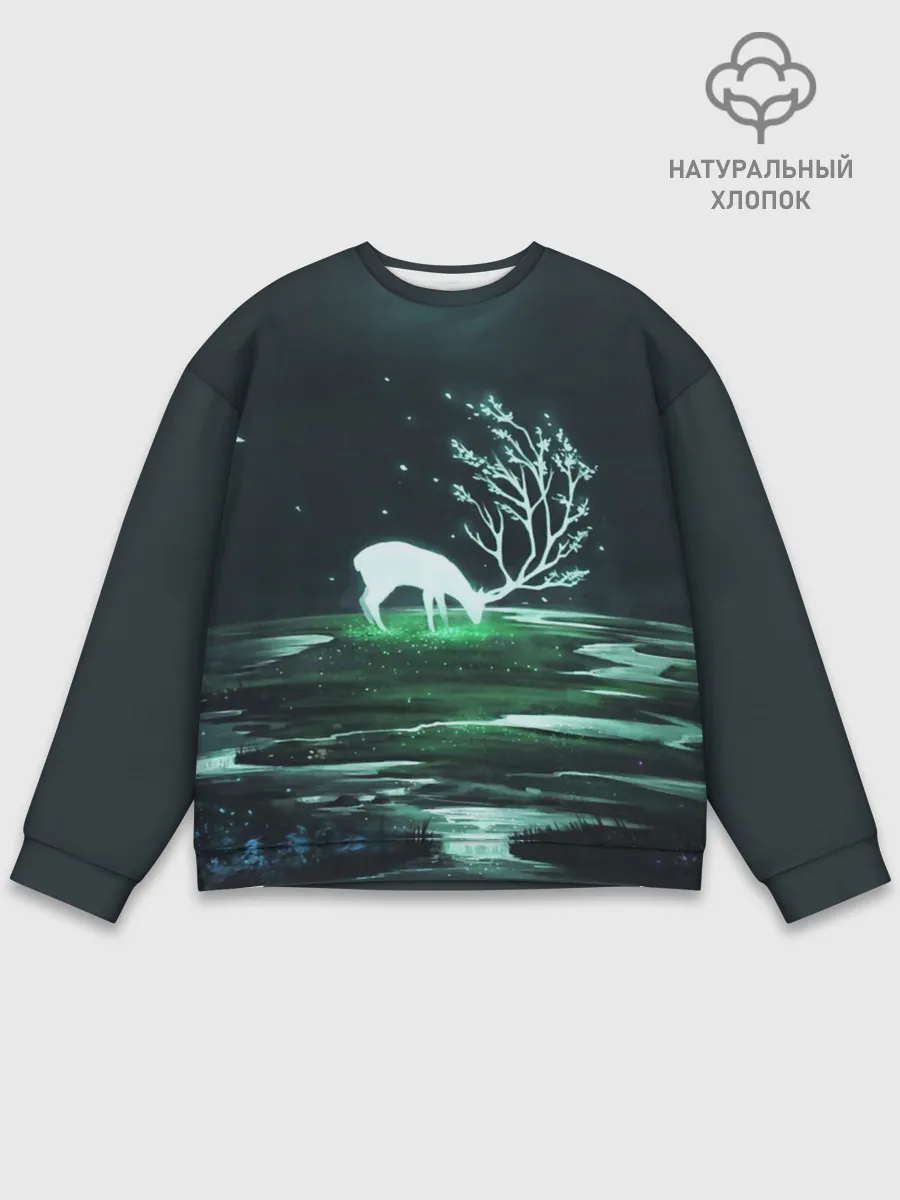 Мужской свитшот базовый / ОЛЕНЬ