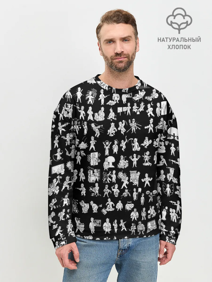 Мужской свитшот базовый / FALLOUT BLACK