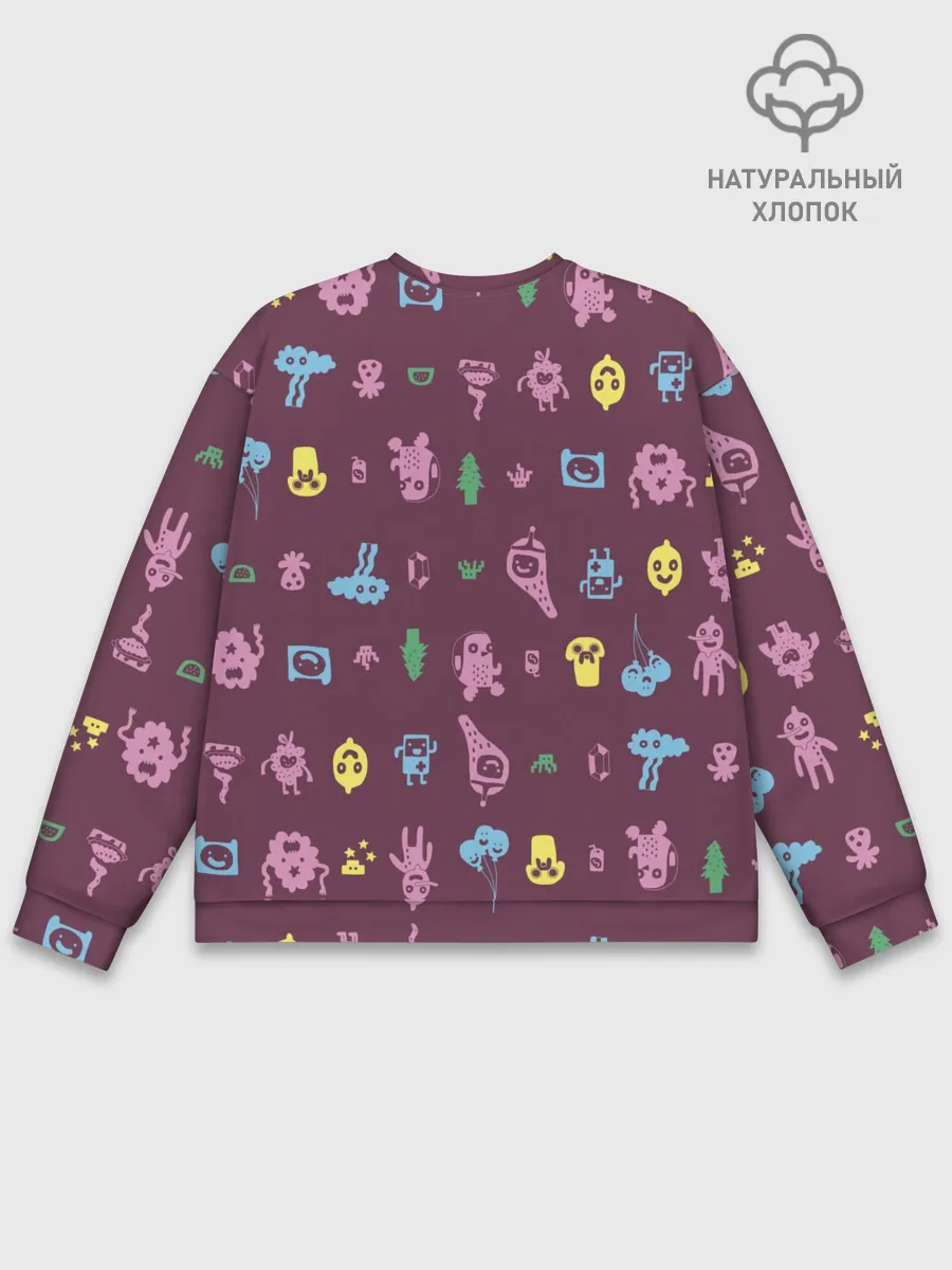 Мужской свитшот базовый / Время приключений Лимонохват