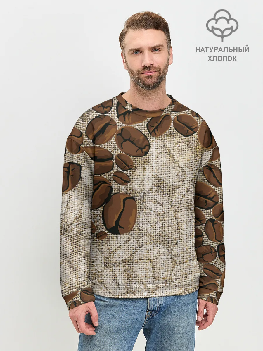 Мужской свитшот базовый / Кофейные зёрна