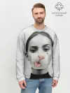 Мужской свитшот базовый / kitty face