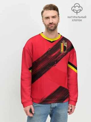 Мужской свитшот базовый / Belgium home EURO 2020