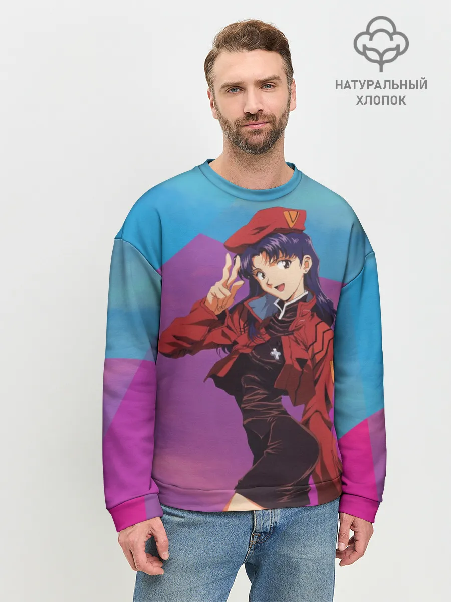 Мужской свитшот базовый / Misato Katsuragi