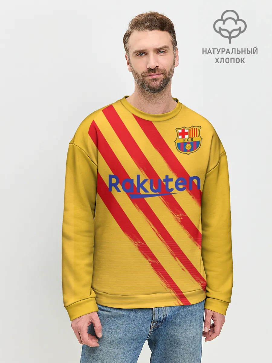 Мужской свитшот базовый / Barcelona 4-th kit 19-20