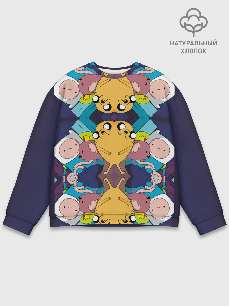 Мужской свитшот базовый / Время Приключений