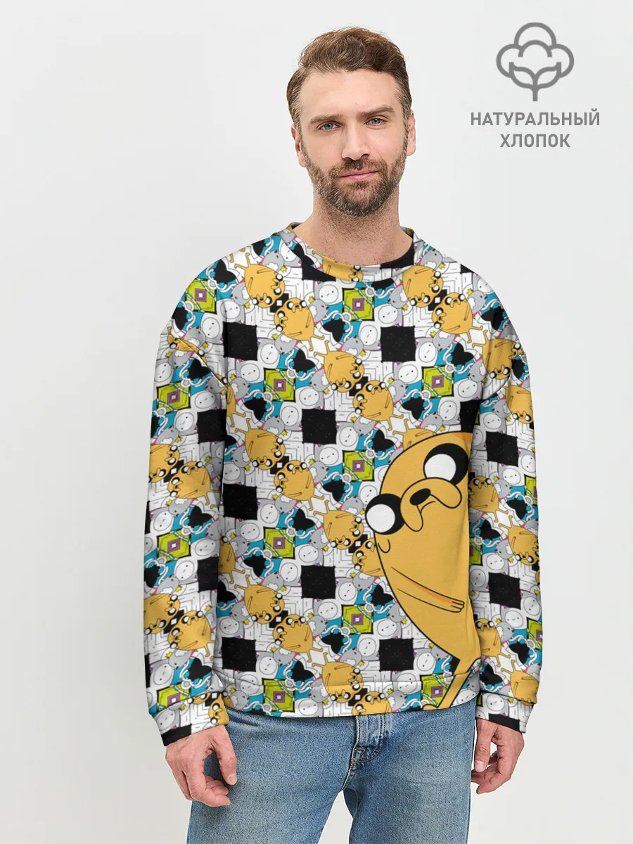 Мужской свитшот базовый / Jake Adventure Time