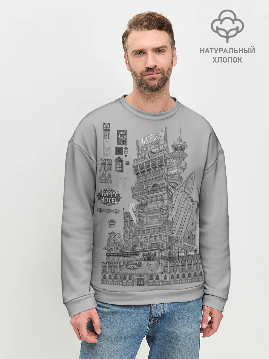 Мужской свитшот базовый / Hazbin Hotel