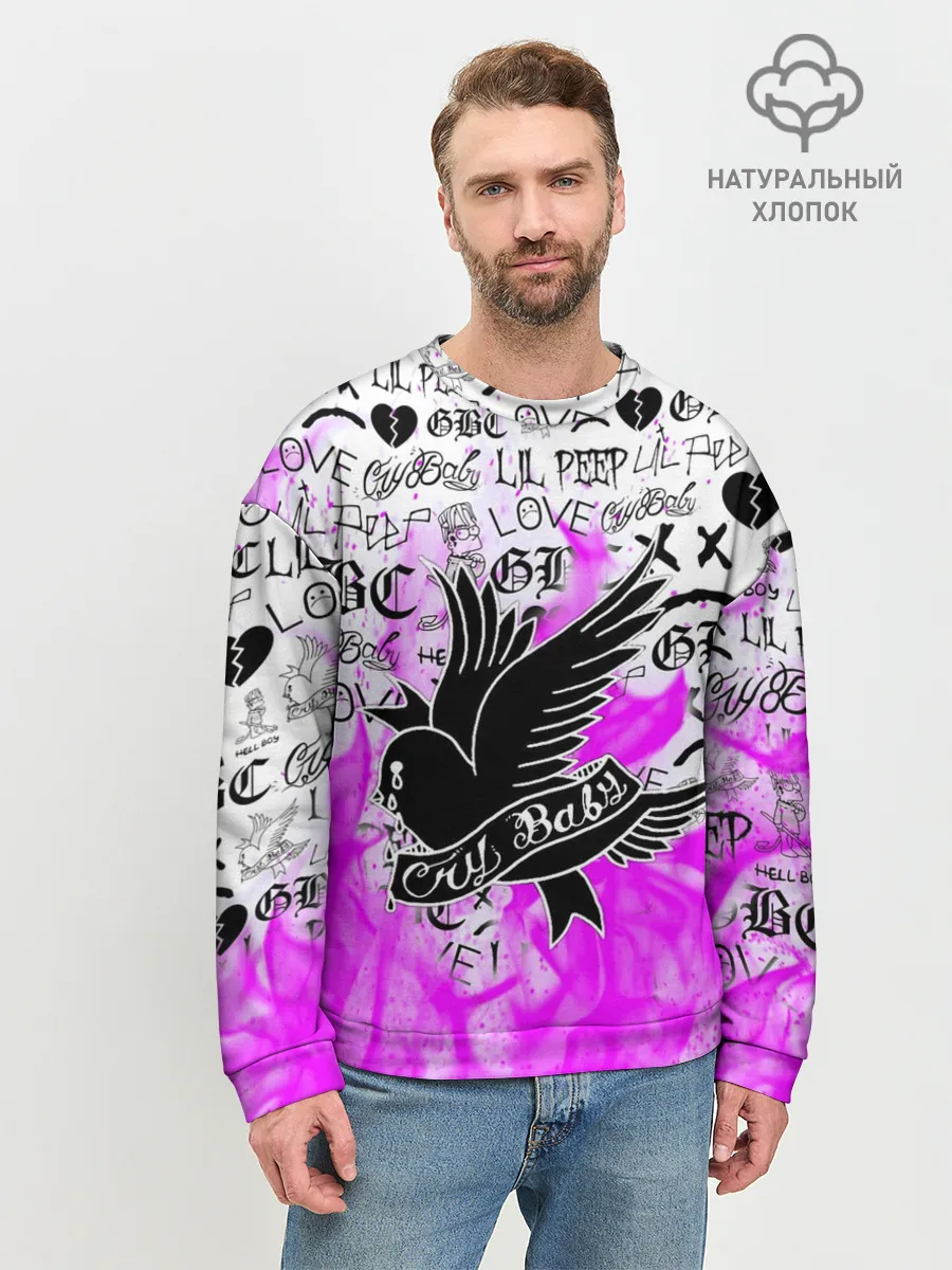 Мужской свитшот базовый / CRY BABY LIL PEEP