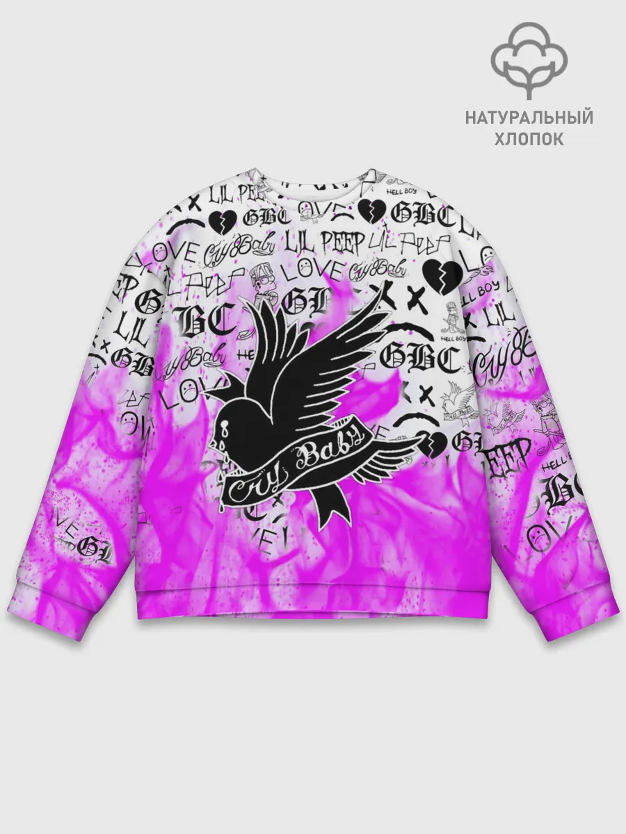Мужской свитшот базовый / CRY BABY LIL PEEP