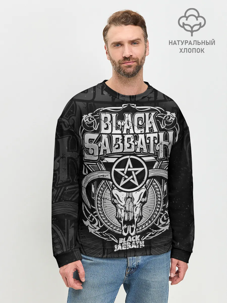 Мужской свитшот базовый / Black Sabbath