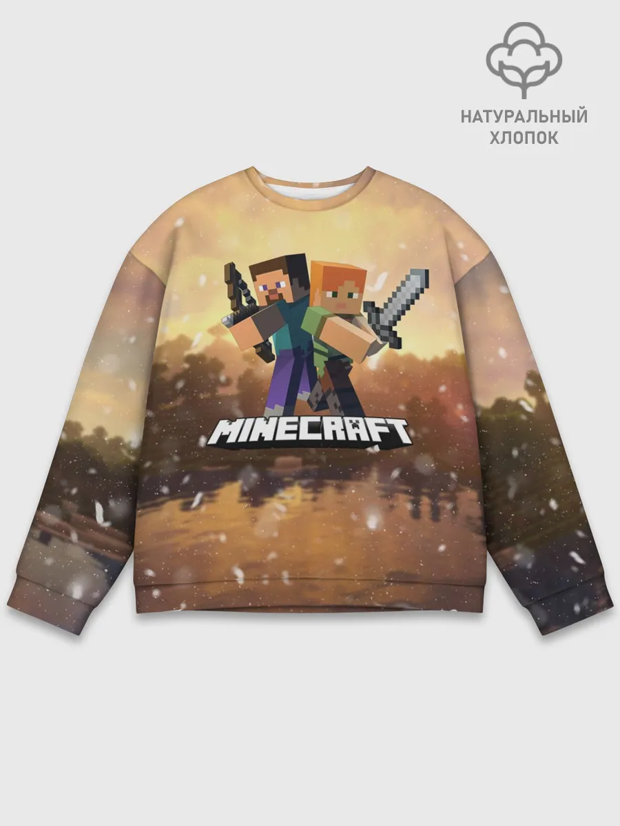 Мужской свитшот базовый / Minecraft / Майнкрафт