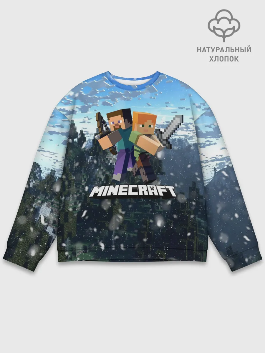 Мужской свитшот базовый / Minecraft / Майнкрафт