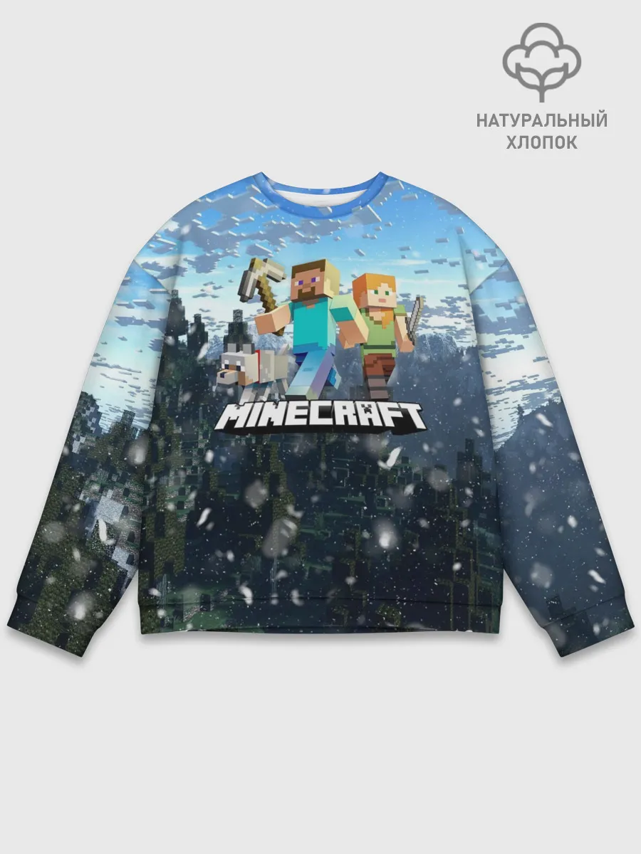Мужской свитшот базовый / Minecraft / Майнкрафт