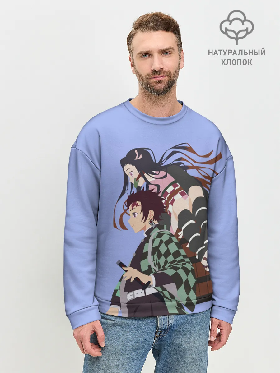 Мужской свитшот базовый / Tanjirou & Nezuko