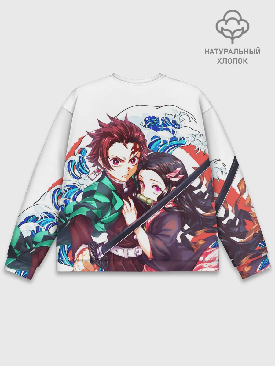 Мужской свитшот базовый / Клинок рассекающий демонов